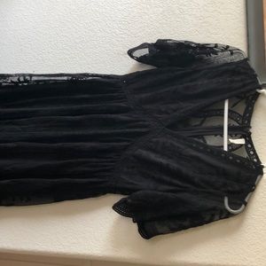 Beautiful Black Lace Maxi Dress